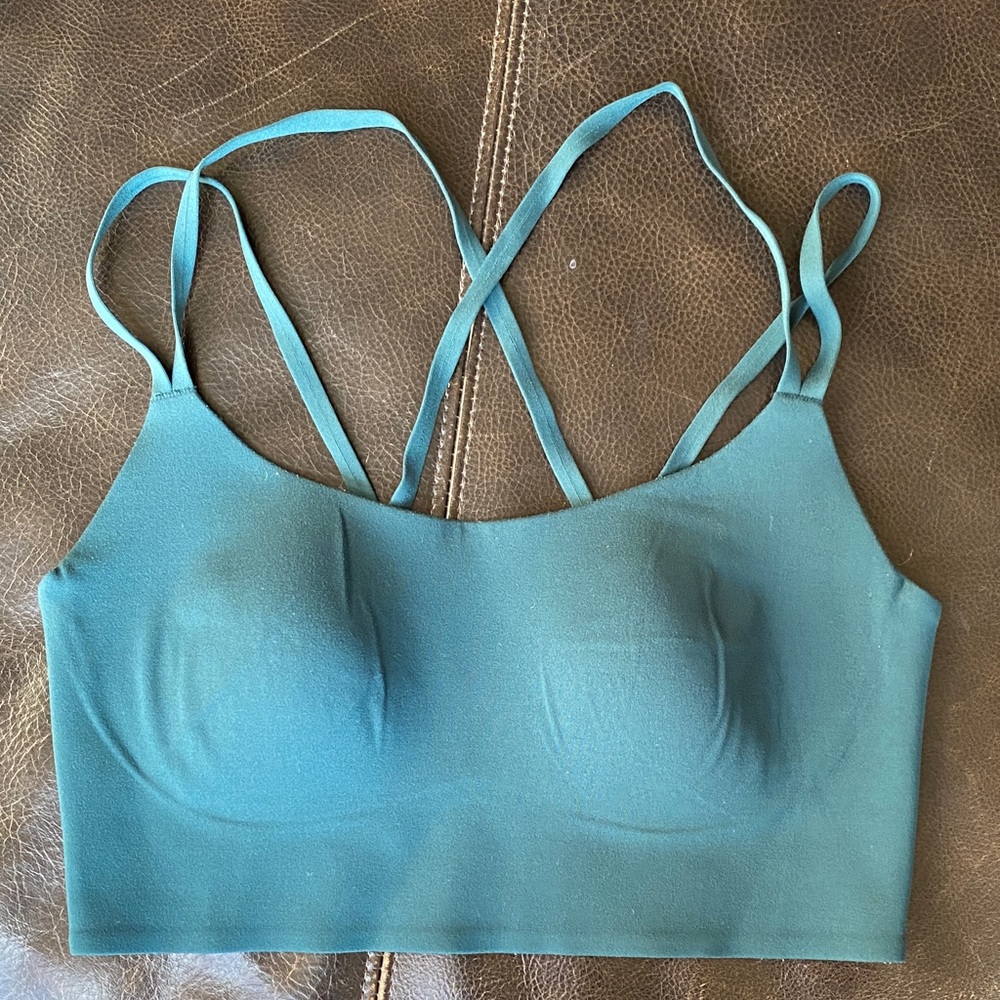 Aerie Green Double Strap Sports Bra
